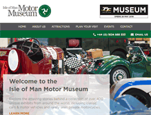 Tablet Screenshot of isleofmanmotormuseum.com